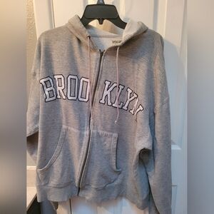 Vintage 2000's Steve and Barry's Brooklyn Gray Sweatshirt Sz XL
